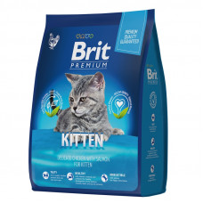 Brit Premium Cat Kitten 2кг для котят с курицей и лососем