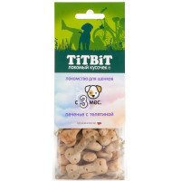 TitBit Печенье с телятиной д/щенков 40г , Титбит лакомства для собак