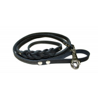 Поводок Аркон 11дл 250см*11мм нат.кожа черный