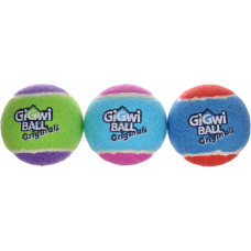 GiGWi Мяч с пищалкой резина 3 шт 6,3см