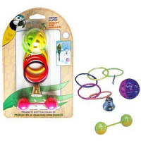 Penn-Plax Игрушка для попугаев мяч.кольца,гантеля