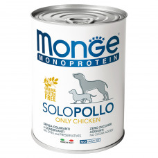 Monge Monoprotein Solo Pollo 400 гр,паштет с курицей