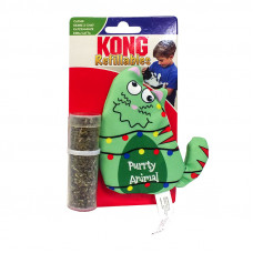 KONG Holiday игрушка для кошек Pul-A-PartzM Кот мурлыкающий, 10 см