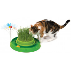 Catit игровой круг с мини-садом с травой зеленый