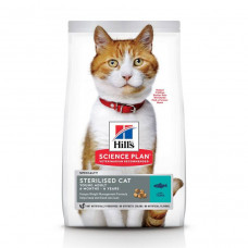 Hills SP Sterilised Young Adult Tuna 3кг для кастрированных кошек с тунцом