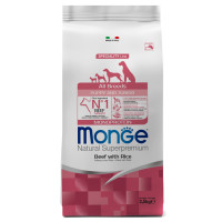 Monge Dog Monoprotein Puppys Junior 2,5кг корм для щенков всех пород говядина с рисом