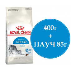 Royal Canin indoor 400г + пауч в подарок