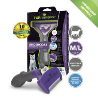 Furminator Фурминатор M/L для больших кошек с короткой шерстью