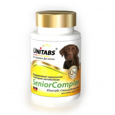 Витамины ЮНИТАБС SeniorComplexс Q10 д/собак старше 7 лет 100 шт