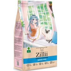 ZILLII Sensitive Digestion 2 кг Для взрослых кошек с чувствительным пищеварением Белая Рыба с Лососем