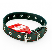 Jack&King ошейник.jk35053,25мм дв.с украш.простроч.,
