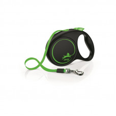 Flexi Design L 5m лента,зеленая,поводок-рулетка