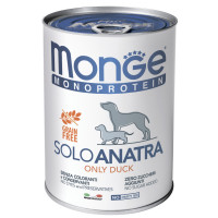 Monge Dog Monoprotein Solo консервы для собак паштет из утки 400 г