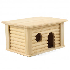 Домик с плоской крышей для мелких животных деревянный, 210*140*115мм, Gamma