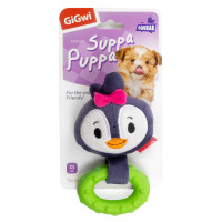 GiGwi Игрушка для маленьких собак Пингвин с пищалкой 15см, серия SUPPA PUPPA