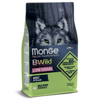 Monge Dog BWild LOW GRAIN низкозерновой корм из мяса дикого кабана для взрослых собак всех пород 2,5 кг