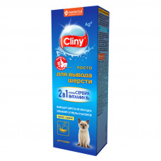 Cliny 30мл Паста д/выгонки шерсти вкус сыра, Клини для кошек