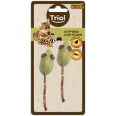 Triol 22171060 Игрушка NATURAL для кошек из мататаби Мышки, 40/100мм