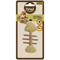 Triol 22171061 Игрушка NATURAL для кошек из мататаби Рыбка, 80мм