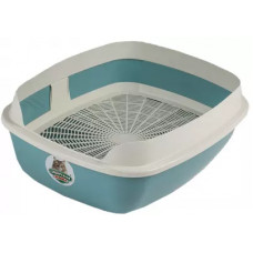 Туалет д/кош СИБИРСКАЯ КОШКА АЛЬБУС сетка-борт, 50*38*17, тиффани