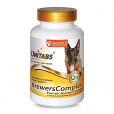 Unitabs юнитабс бреверскомплекс для крупных собак 200 таблеток