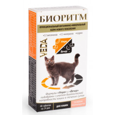 Витаминно-минеральный корм VEDA Биоритм для кошек со вкусом морепродуктов 48 шт