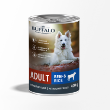 Mr.Buffalo Консервированный корм для собак Говядина с рисом 400г