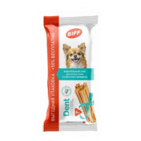 Жевательный снек BIFF Dent для чистки зубов со вкусом говядины для собак мелких пород 55 г