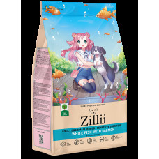 ZILLII Adult Dog Small Breed Sensitive Digestion Сухой корм для взрослых собак мелких пород с чувствительным пищеварением 800г Белая Рыба с Лососем